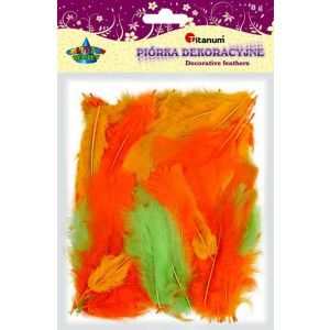 Piórka dekoracyjne Titanum Pastel, 8g